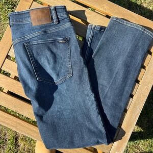 Volcom Solver Modern Straight Dark Wash Denim Jeans Men Size 33
